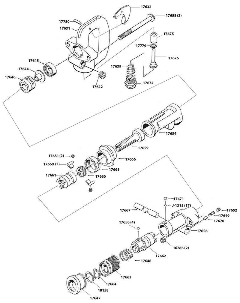 Texas Pneumatic Tools compatibility schematic for American Pneumatic APT 109