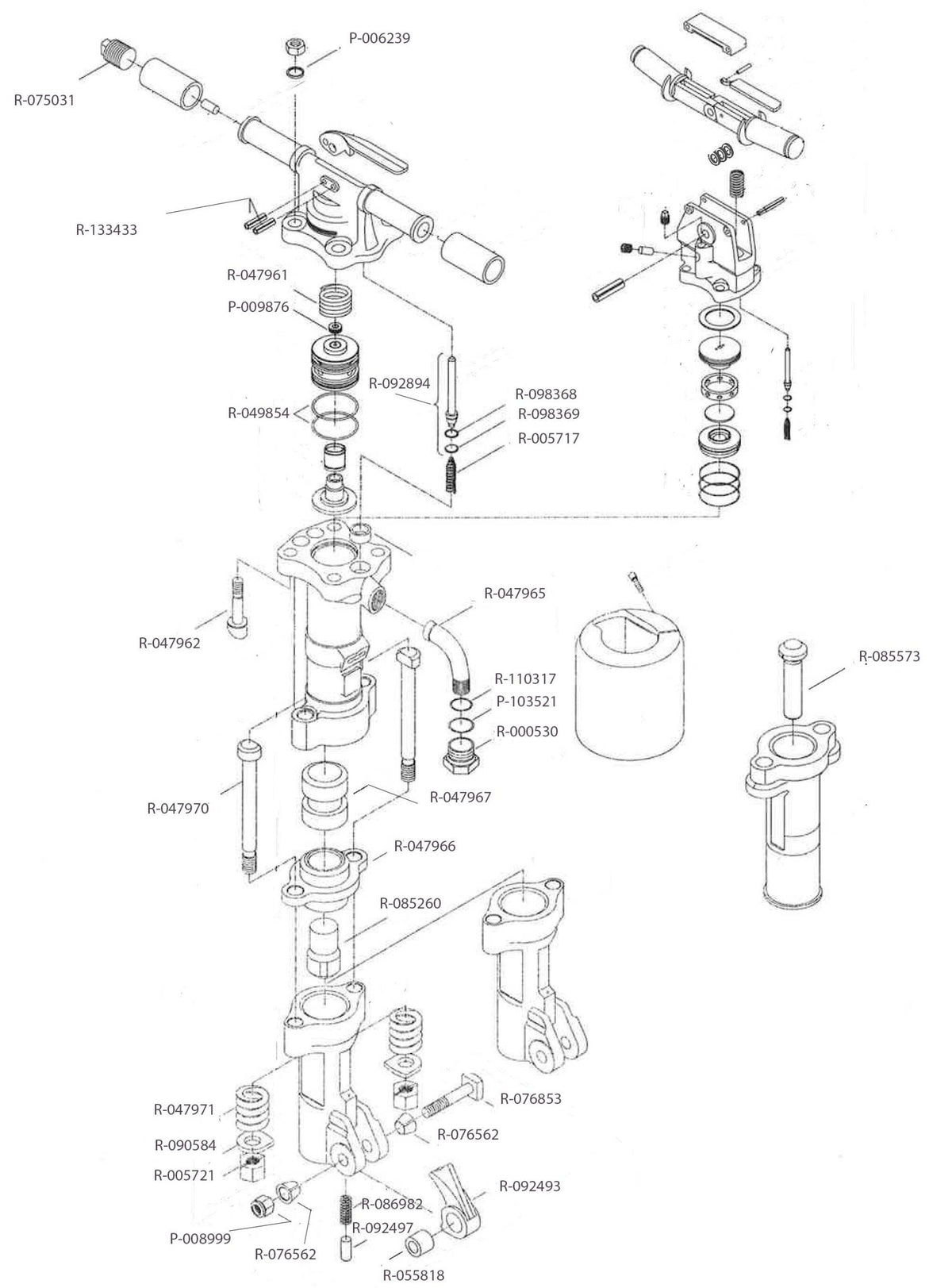 Texas Pneumatic CP 1230S parts diagram