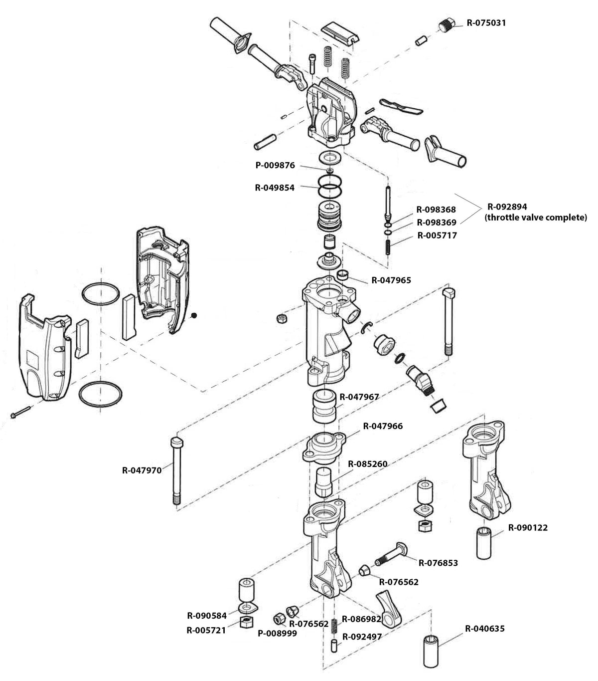 Texas Pneumatic CP 1260 SVR parts diagram