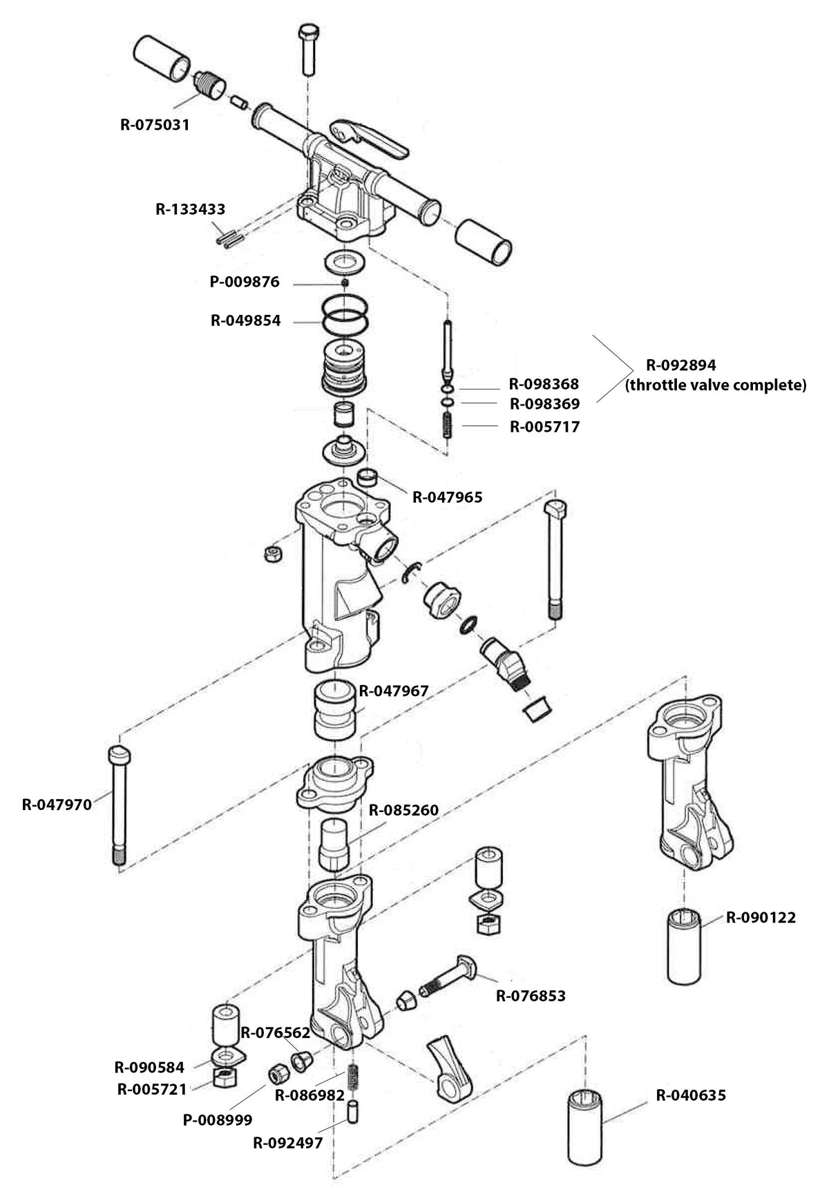 Texas Pneumatic CP 1260S parts diagram