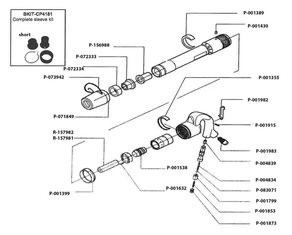 Texas Pneumatic CP 4181V parts diagram