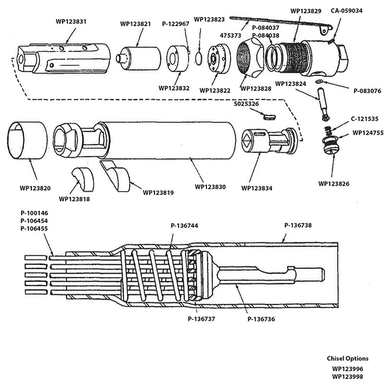Texas Pneumatic CP 9356 parts diagram
