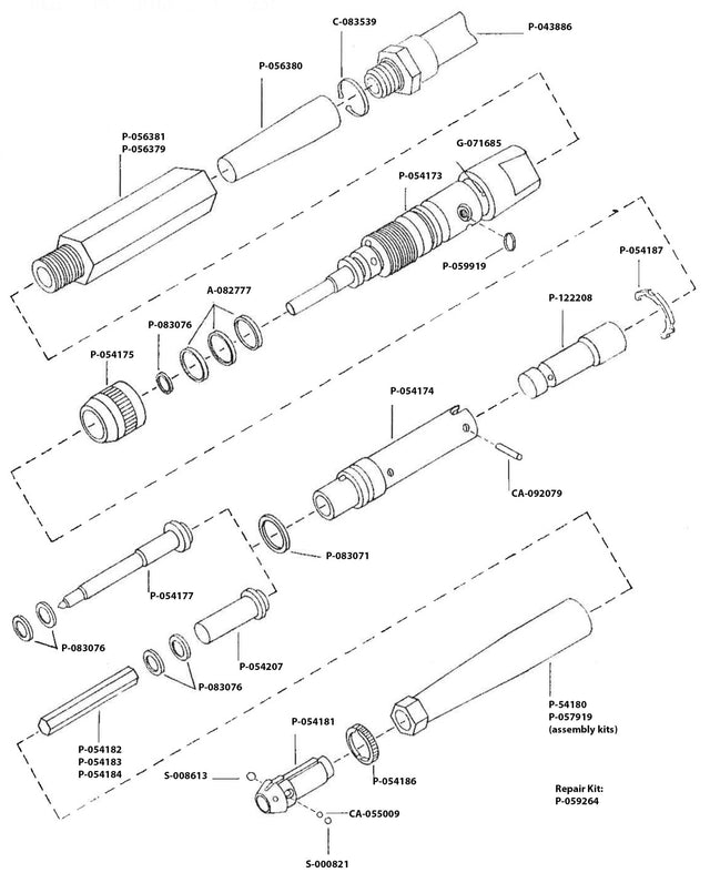 Chicago Pneumatic CP 9361 representing Air Scribes