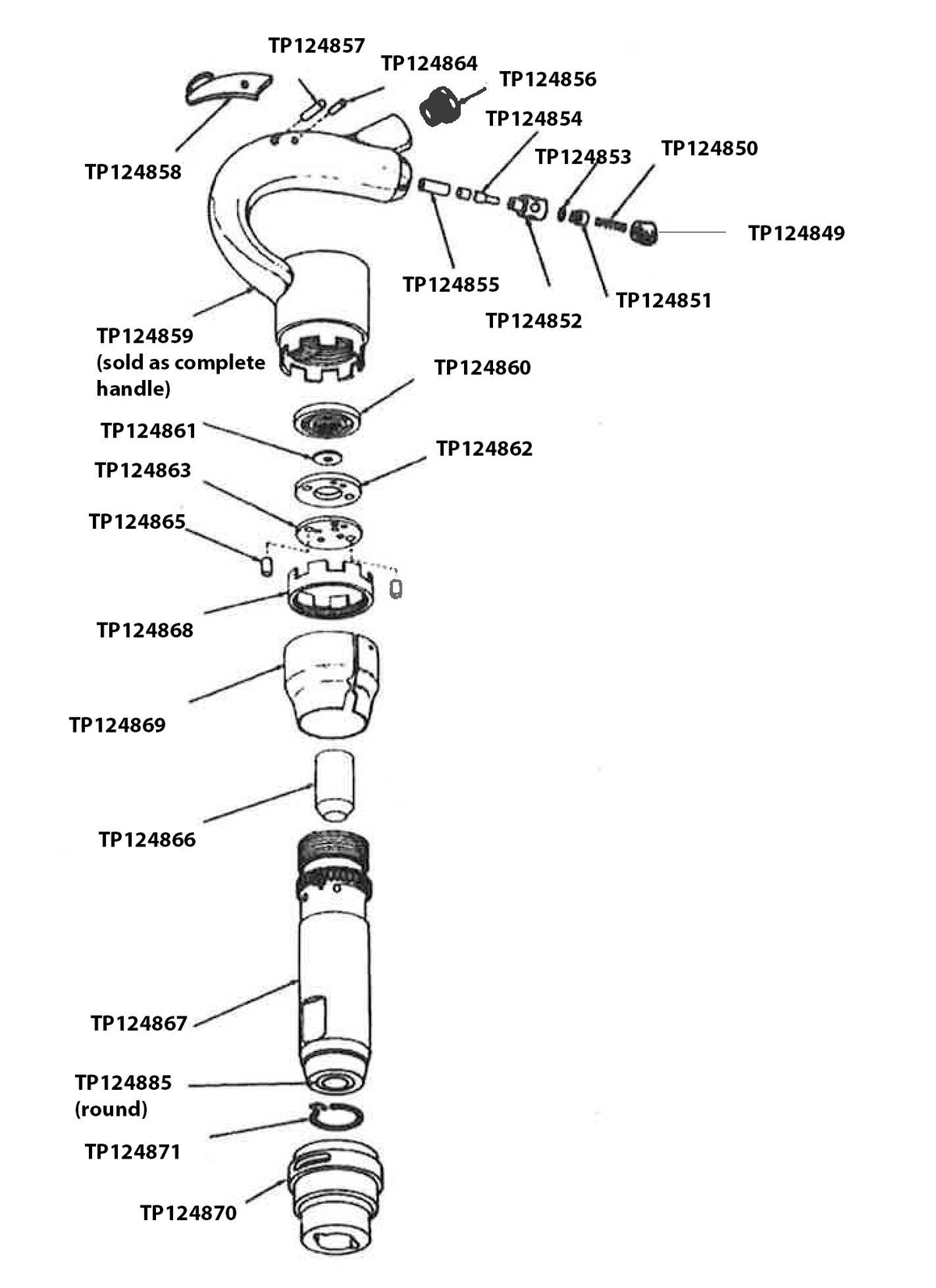 Texas Pneumatic CP 9362 parts diagram