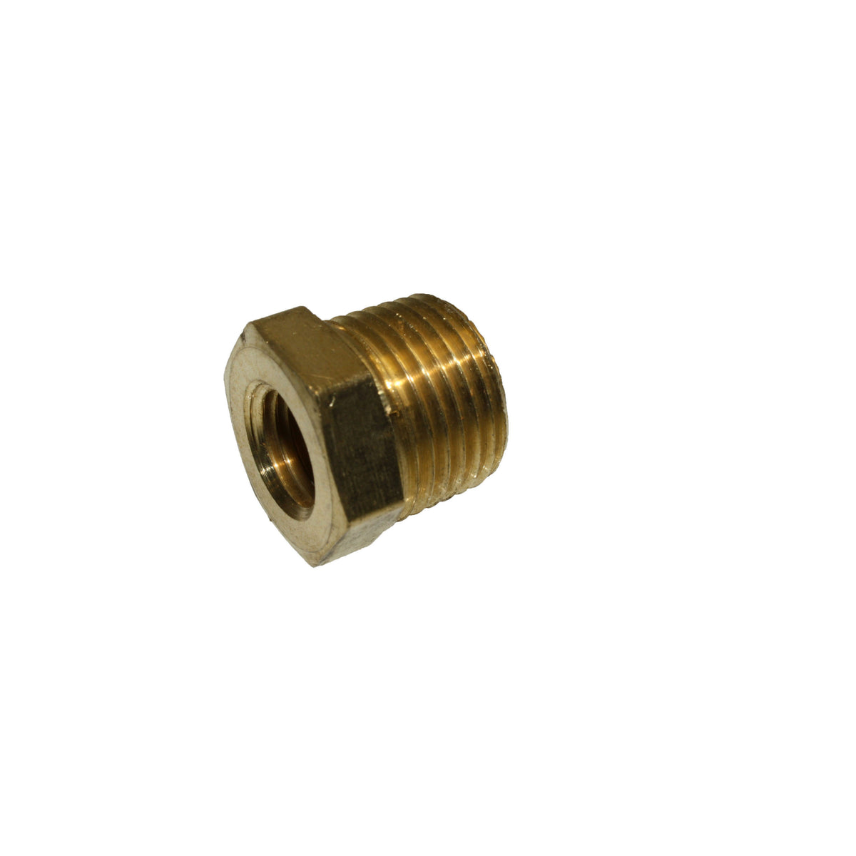 1/2" MPT x 1/4" FPT Brass Hex Bushing - Texas Pneumatic TX-10031
