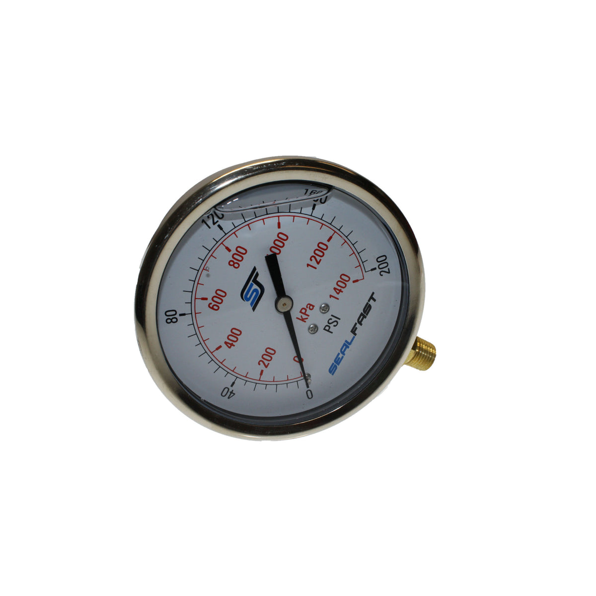 Gauge 4" Liquid Filled 1/4" MPT - Texas Pneumatic TX-10044