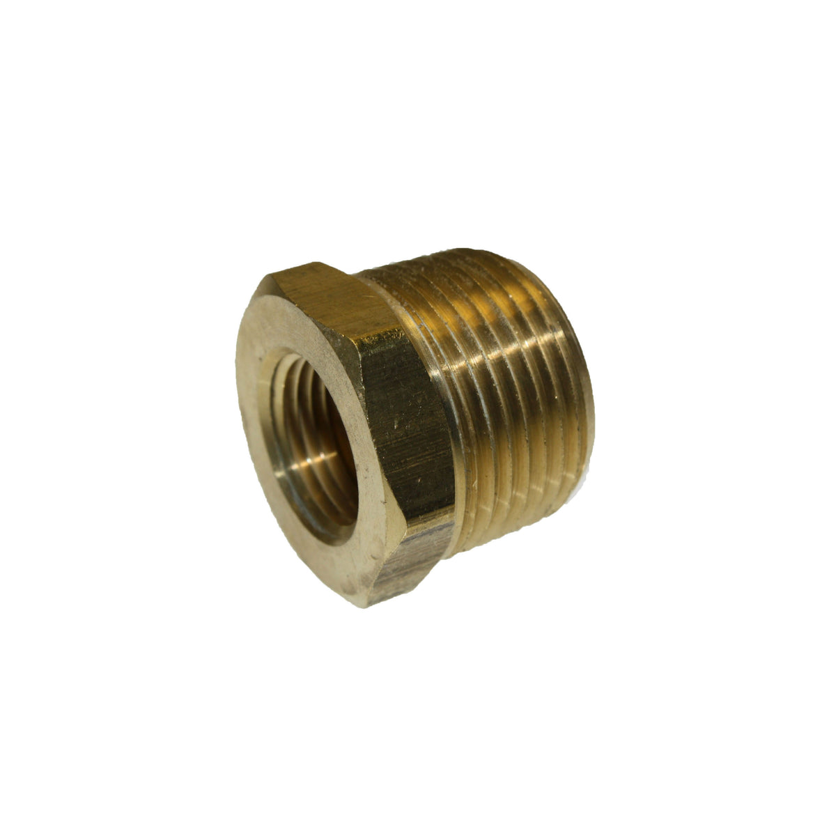 3/4" MPT x 3/8" FPT Hex Bushing (Brass) - Texas Pneumatic TX-10075