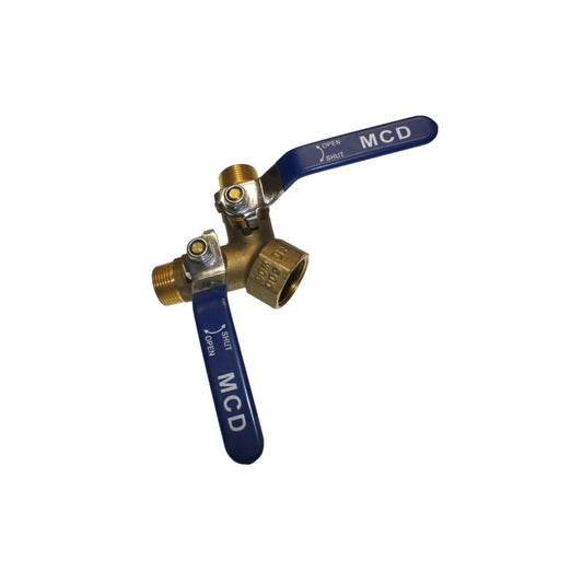 3-Way Ball Valve (1" FPT x 3/4" MPT) - Texas Pneumatic TX-10092