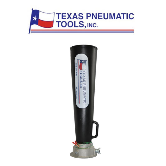 Texas Pneumatic 6” Venturi Air Horn / Polymer Horn W/ Nickel Plated Base