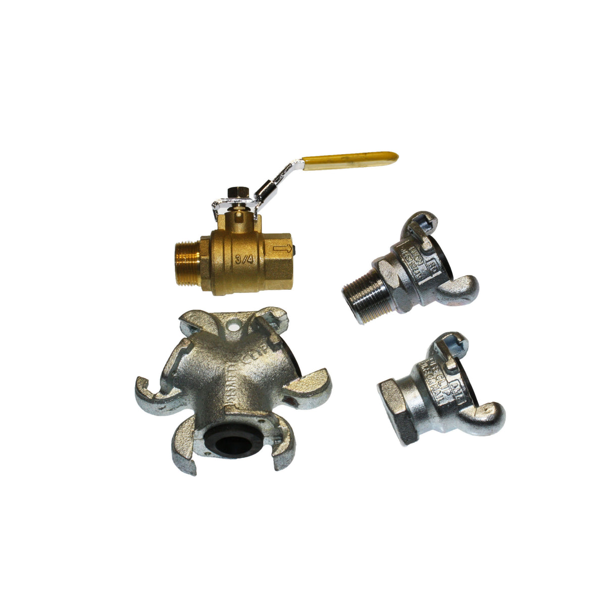 Kit for Connecting Tool & Vacuum to One Air Line Kit Includes: (1) - CFAM7 - 3/4" MPT to Crowfoot (Steel) (1) - CFAM8 - 3/4" FPT to Crowfoot (1) - CFAM10 - 3-Way C - Texas Pneumatic TX-DCS-KIT