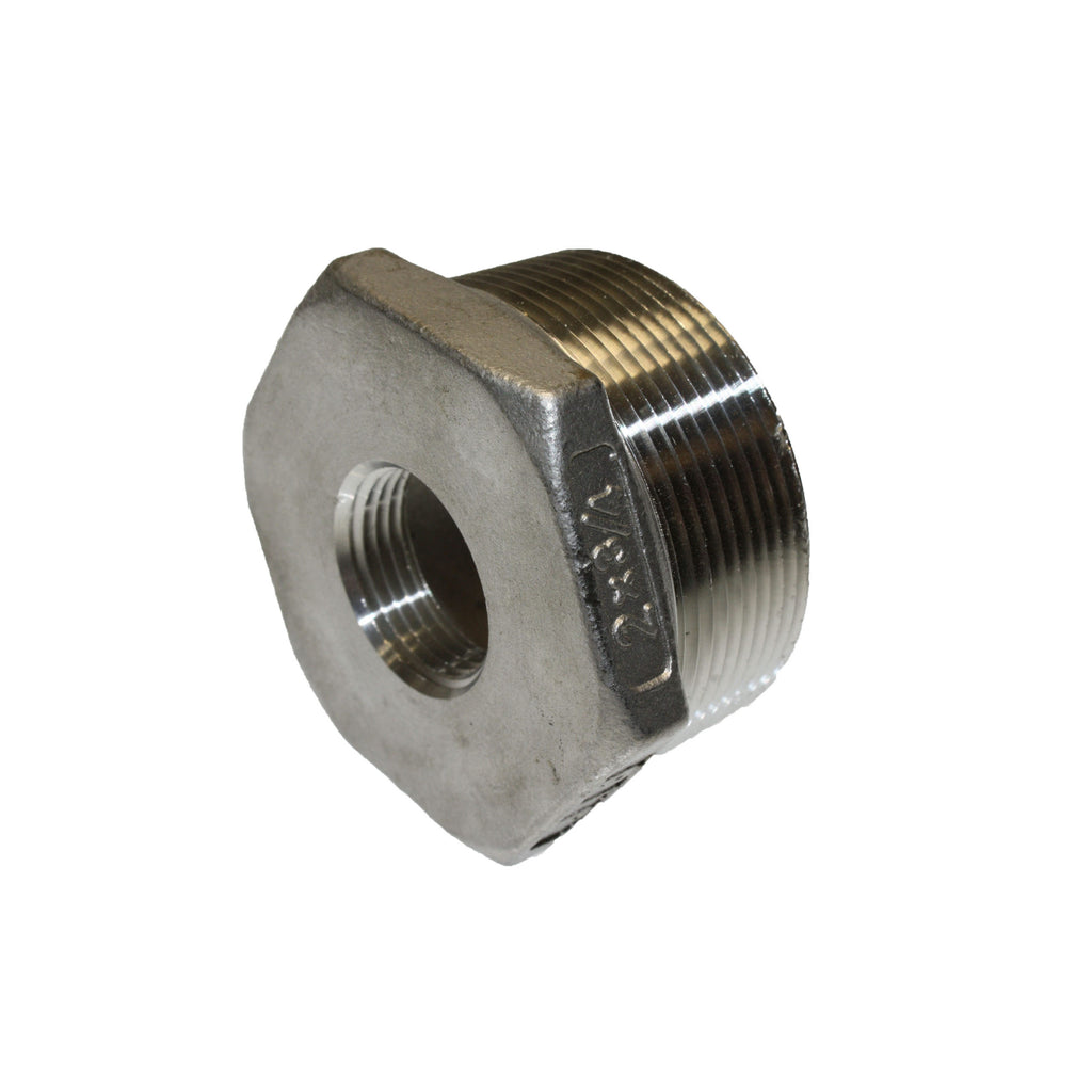 2" MPT x 3/4" FPT BUSHING - STAINLESS - Texas Pneumatic TX-MSS-19