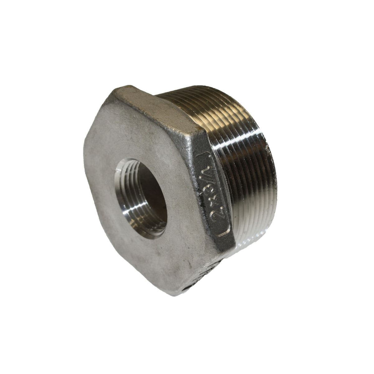 2" MPT x 3/4" FPT BUSHING - STAINLESS - Texas Pneumatic TX-MSS-19