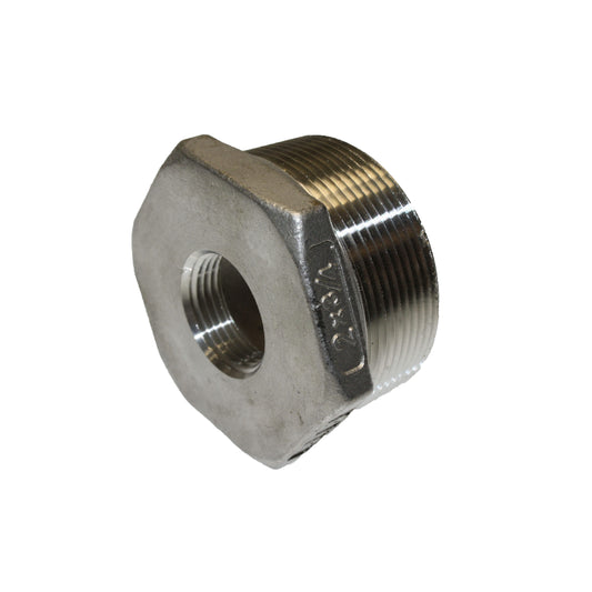 2" MPT x 3/4" FPT BUSHING - STAINLESS - Texas Pneumatic TX-MSS-19
