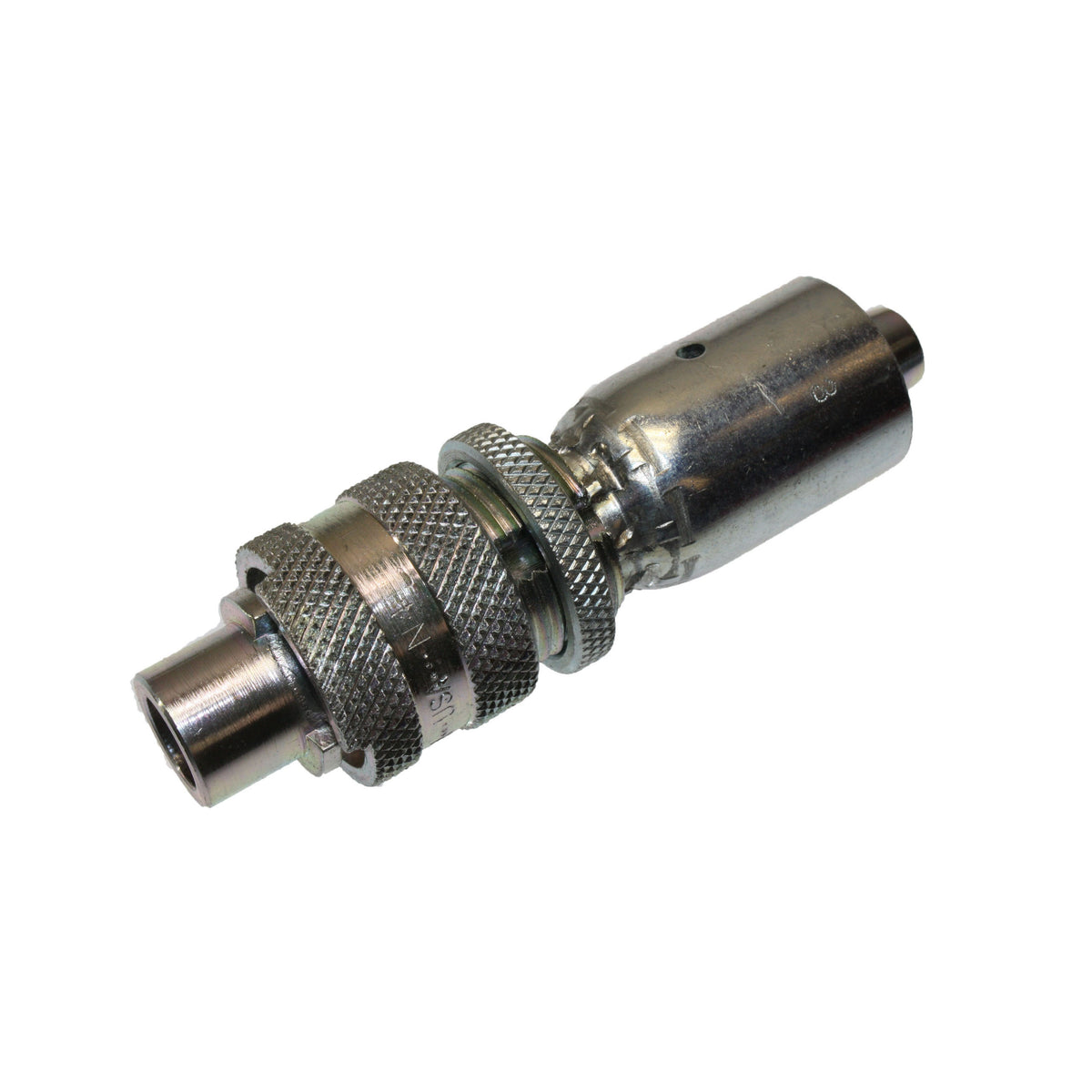 DIX-LOCK MALE LOCKING HEAD x 1/2" HOSE BARB w/ FERRULE (STEEL) - Texas Pneumatic TX-PL21