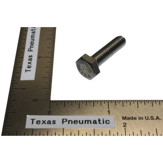 1/4"-20 x 1" Hex Cap Screw (Stainless) | AMIS20 | Official Texas Pneumatic product image