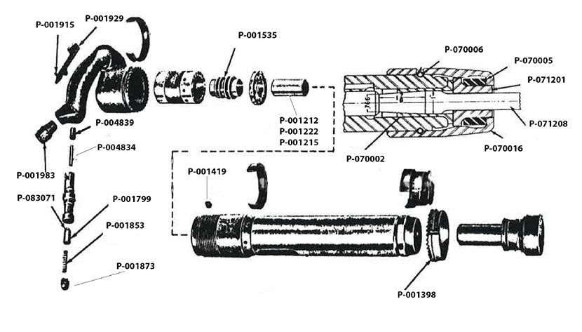 Texas Pneumatic CP-50 parts diagram