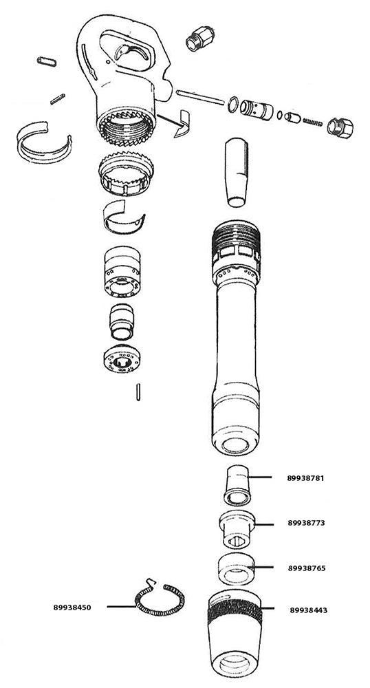Supplier parts diagram for Ingersoll Rand 8001 — Compatible replacement parts