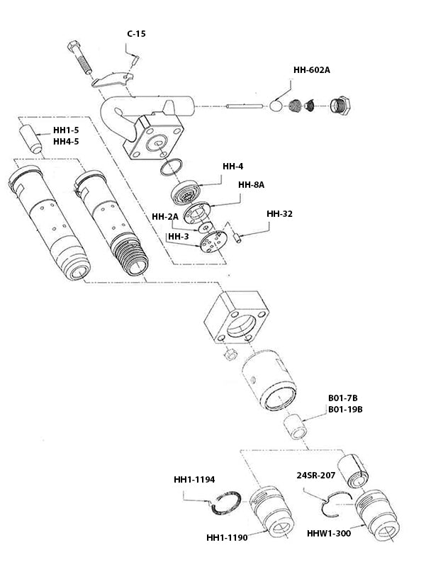 Supplier parts diagram for Ingersoll Rand 2D — Compatible replacement parts
