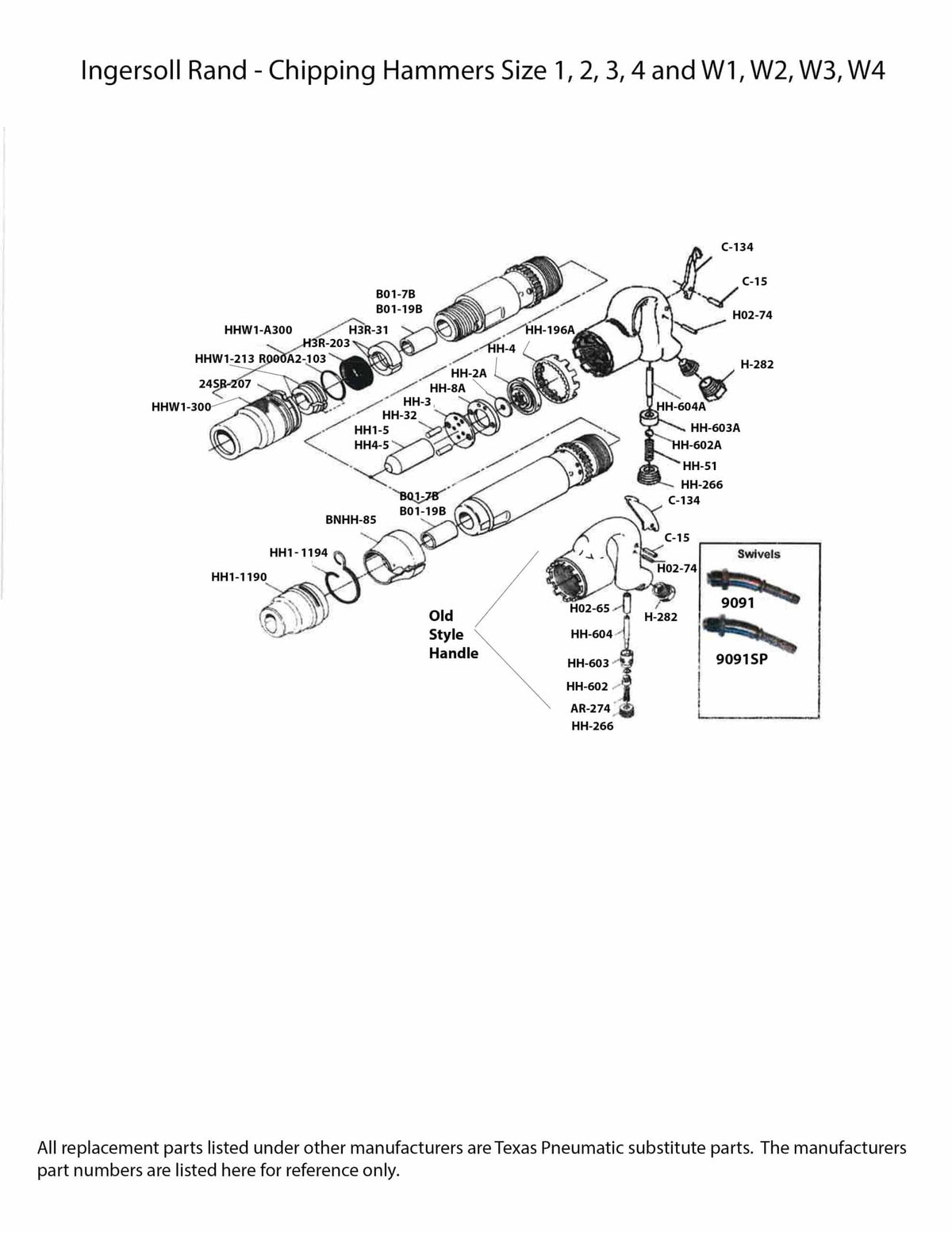 Supplier parts diagram for Ingersoll Rand 2 — Compatible replacement parts