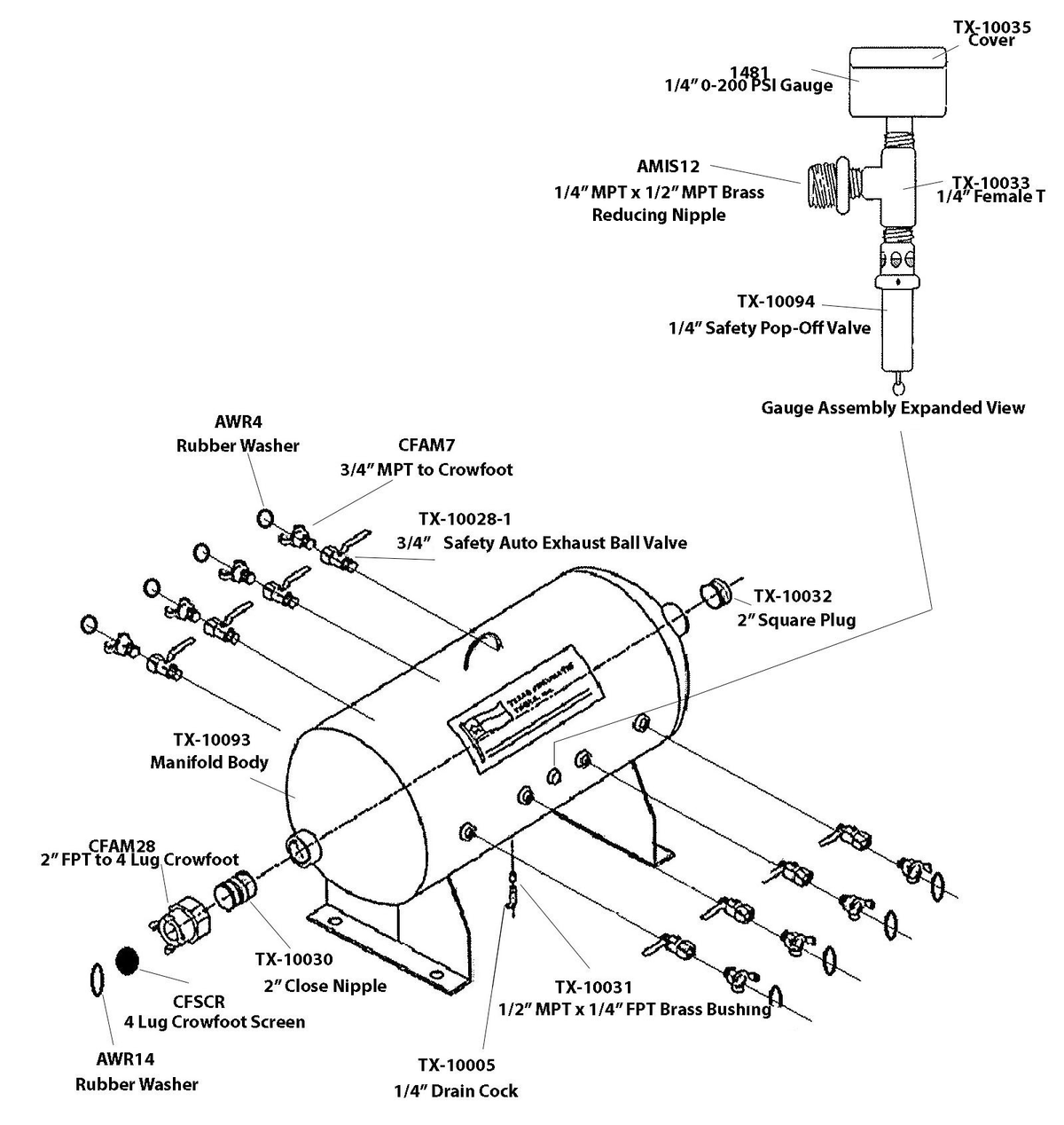 TX-6AMF Parts Schematic