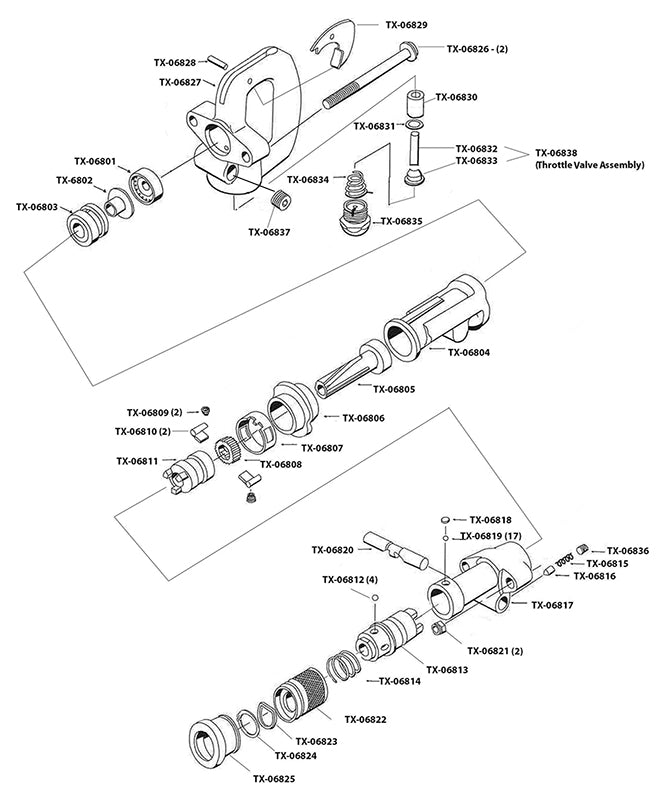 Texas Pneumatic TX-C9 parts diagram