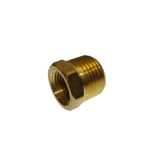 1/2" MPT x 3/8" FPT (Brass) Bushing | TX-10091 | Official Texas Pneumatic product image